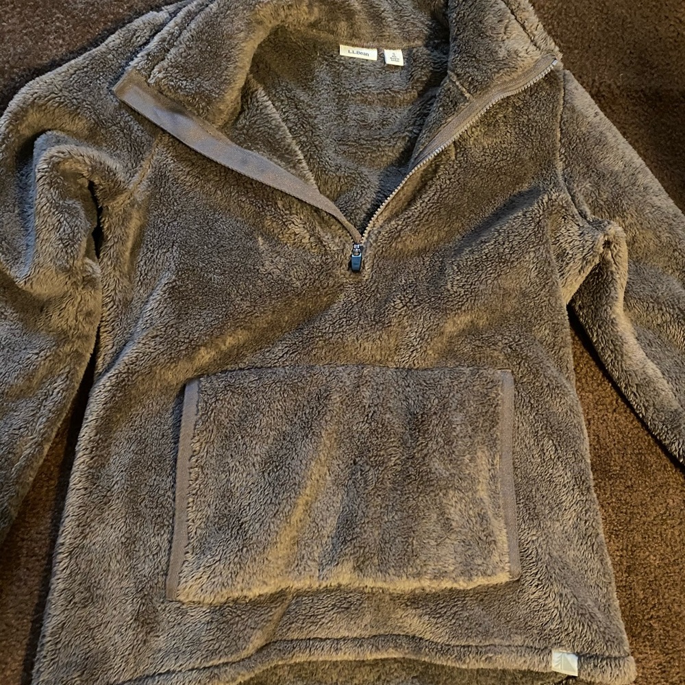 LL Bean halfzip sweater
